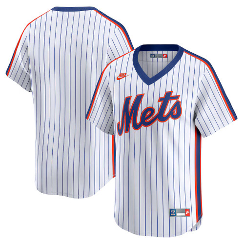 New York Mets MLB Nike Cooperstown Collection Limited Jersey – White