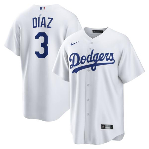 Men's Los Angeles Dodgers Edwin Díaz Nike White Home Replica Jersey