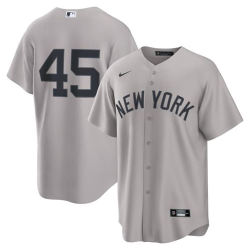 Men's  New York Yankees Gerrit Cole Nike Gray Road Replica Jersey