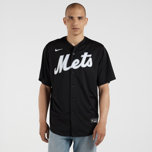 Men's New York Mets Francisco Lindor Nike Black  Replica Player Jersey