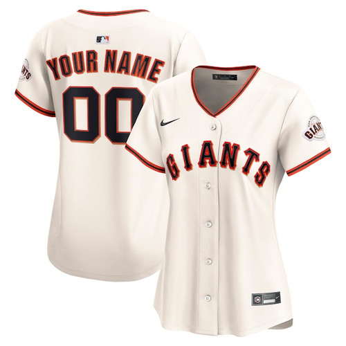 Women's San Francisco Giants Nike Cream Home Limited Custom Jersey