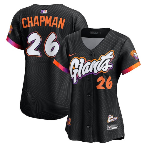 Women's San Francisco Giants Matt Chapman Nike Anthracite 2025 City Connect Limited Jersey