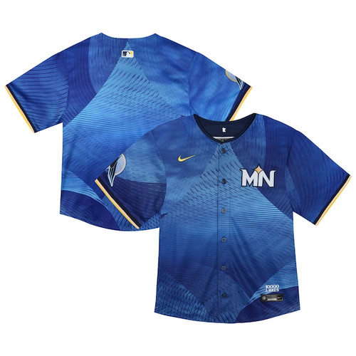 Toddler Minnesota Twins  Nike Navy City Connect Team Limited Jersey