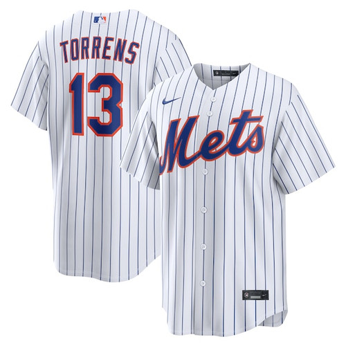 Men's New York Mets Luis Torrens Nike White Home Replica Jersey