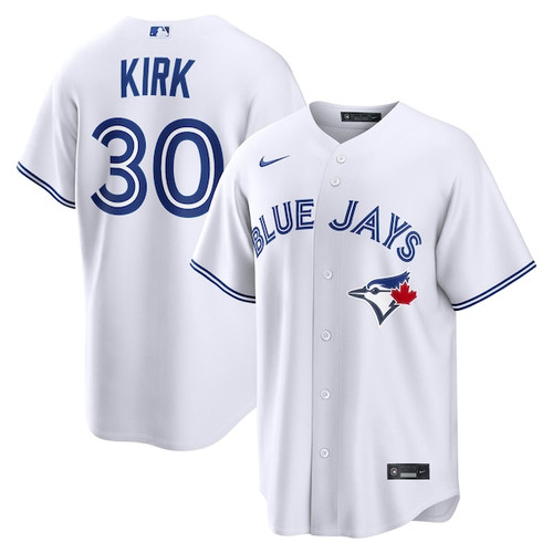 Men's Toronto Blue Jays Alejandro Kirk Nike White Home Replica Jersey