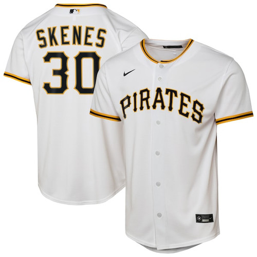 Youth Pittsburgh Pirates Paul Skenes Nike White Home Replica Player Jersey