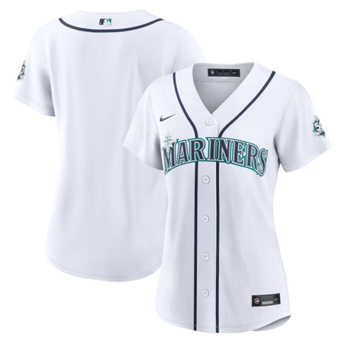 Women's Seattle Mariners Nike White Home 50th Season Stadium Jersey