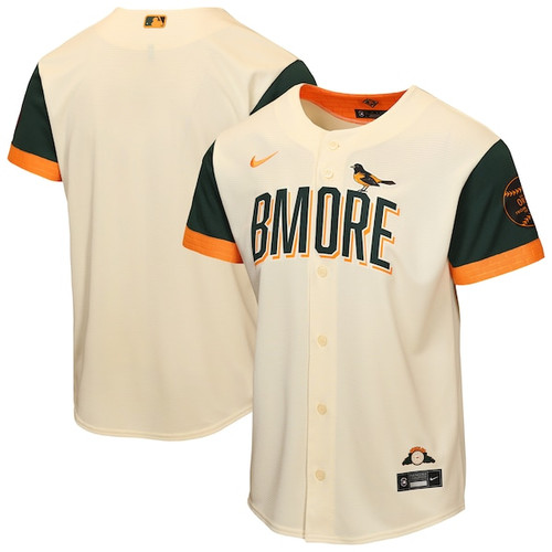 Youth Baltimore Orioles  Nike Cream 2026 City Connect Stadium Jersey