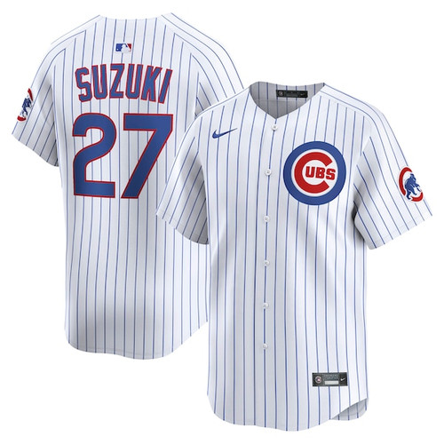 Men's Chicago Cubs Seiya Suzuki Nike White Home Limited Player Jersey