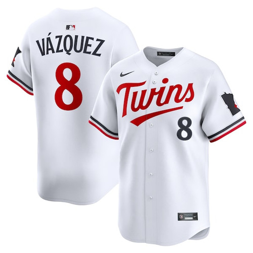 Men's Minnesota Twins Christian Vázquez Nike White Home Limited Jersey