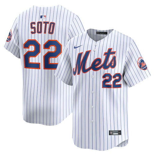Men's New York Mets Juan Soto Nike White Home Limited Jersey