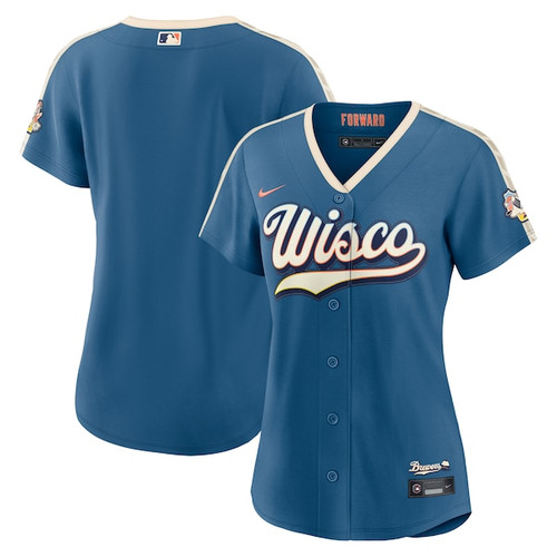 Women's Milwaukee Brewers  Nike Mineral Blue 2026 City Connect Stadium Jersey