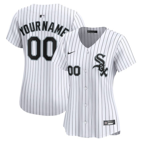 Women's Chicago White Sox Nike White Home Limited Custom Jersey