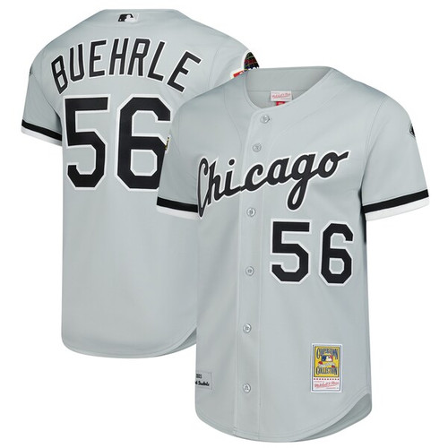 Men's Chicago White Sox Mark Buehrle Mitchell & Ness Gray 2005 Throwback  Jersey