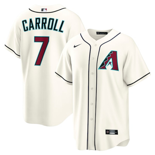Men's  Arizona Diamondbacks Corbin Carroll Nike Cream Home Replica Jersey