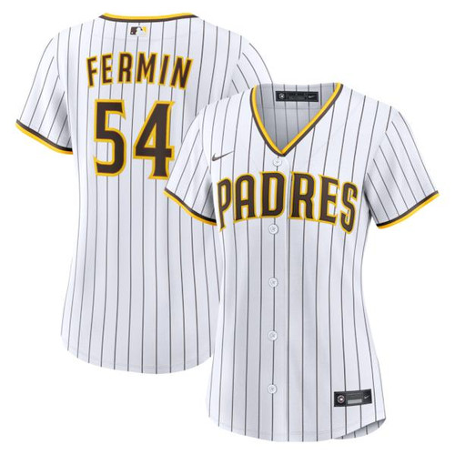 Women's San Diego Padres Freddy Fermin Nike White Home Replica Jersey