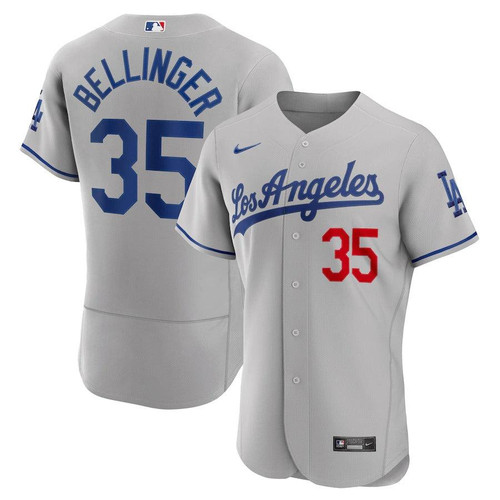 Mens Los Angeles Dodgers Cody Bellinger Nike Replica Replica Replica Replica Replica Replica Gray Road  Player Jersey