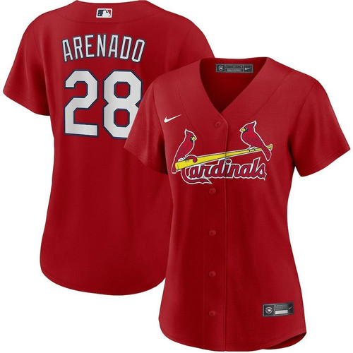 Womens St. Louis Cardinals Nolan Arenado Nike Replica Replica Red Alternate Replica Player Jersey