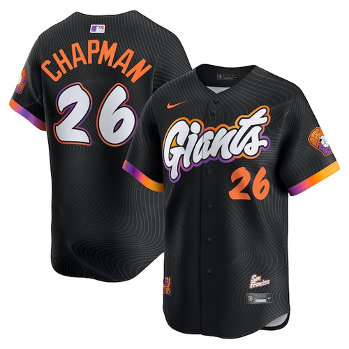 Men's San Francisco Giants Matt Chapman Nike Anthracite 2025 City Connect Limited Jersey