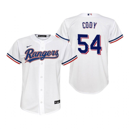 Texas Rangers #54 Kyle Cody 2020 White Jersey Gift For Rangers Fans