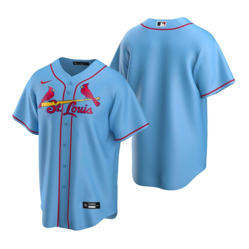 Mens St. Louis Cardinals Mlb Baseball Team Alternate Light Blue Jersey Gift For Cardinals Fans