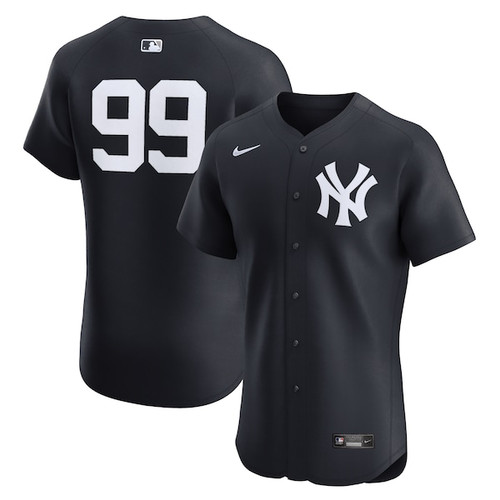 Men's New York Yankees Aaron Judge Nike Navy Alternate 2 Elite Jersey