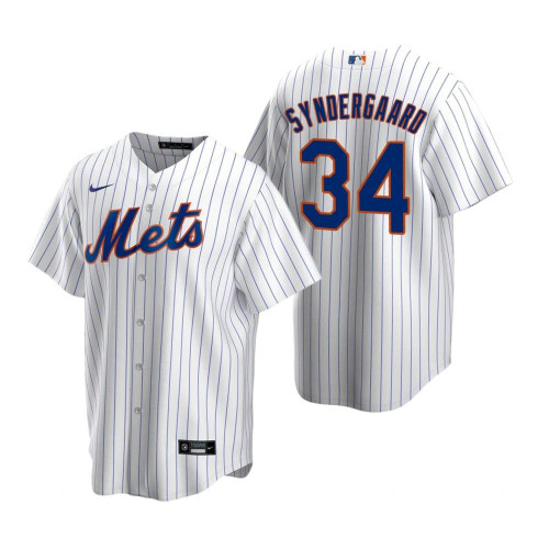 Mens New York Mets #34 Noah Syndergaard 2020 Home White Jersey Gift For Mets Fans