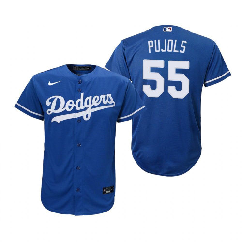 Los Angeles Dodgers #55 Albert Pujols 2020 Alternate Royal Jersey Gift For Dodgers Fans