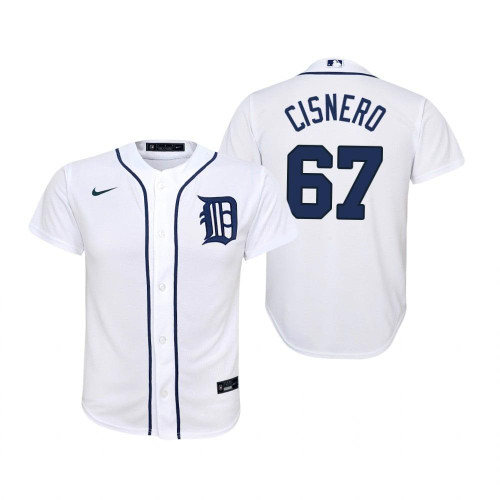 Detroit Tigers #67 Jose Cisnero Collection 2020 Alternate White Jersey Gift For Tigers Fans