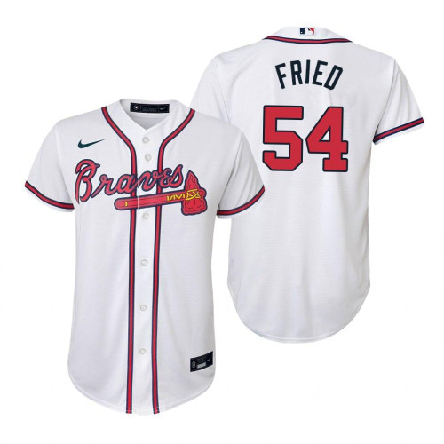 Atlanta Braves #54 Max Fried 2020 Home White Jersey Gift For Braves Fans