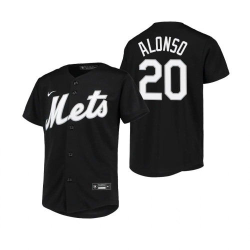 New York Mets #20 Pete Alonso 2020 Alternate Black Jersey Gift For Mets Fans