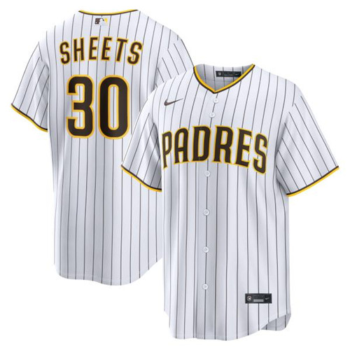 Men's San Diego Padres Gavin Sheets Nike White Home Replica Jersey