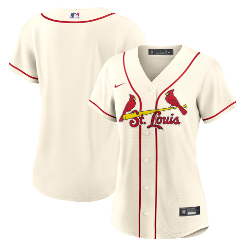 St. Louis Cardinals Nike Replica Replica Women's Alternate Replica Team Jersey - Cream