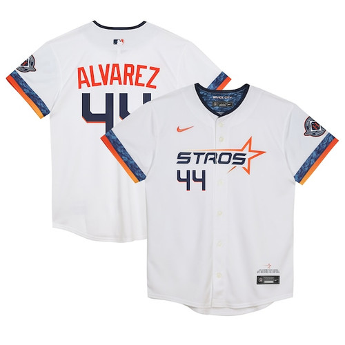 Preschool Houston Astros Yordan Alvarez Nike White 2025 City Connect Limited Player Jersey