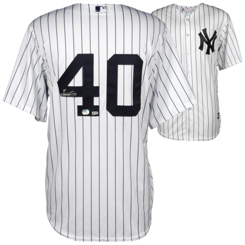 Luis Severino New York Yankees Fanatics  Autographed White Replica Jersey