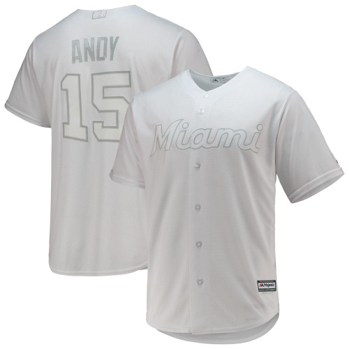 Brian "Andy" Anderson Miami Marlins Majestic Player's Weekend Cool Base Jersey - White