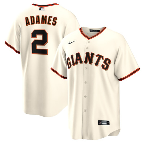 Men's  San Francisco Giants Willy Adames Nike Cream Home Replica Jersey