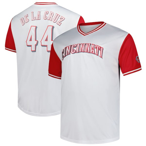 Men's Cincinnati Reds Elly De La Cruz Profile White Big & Tall Name & Number Jersey