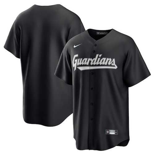 Men's Cleveland Guardians  Nike Black Replica Jersey