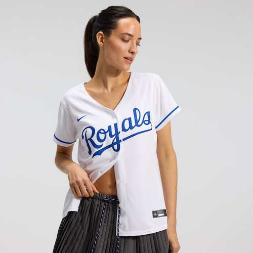 Women's Kansas City Royals Nike White Home Replica Team Jersey