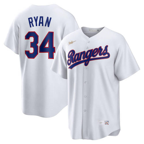 Nolan Ryan Texas Rangers Nike Replica Replica Home Cooperstown Collection Player Jersey - White