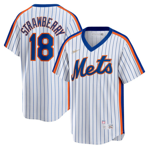 Darryl Strawberry New York Mets Nike Replica Replica Home Cooperstown Collection Player Jersey - White