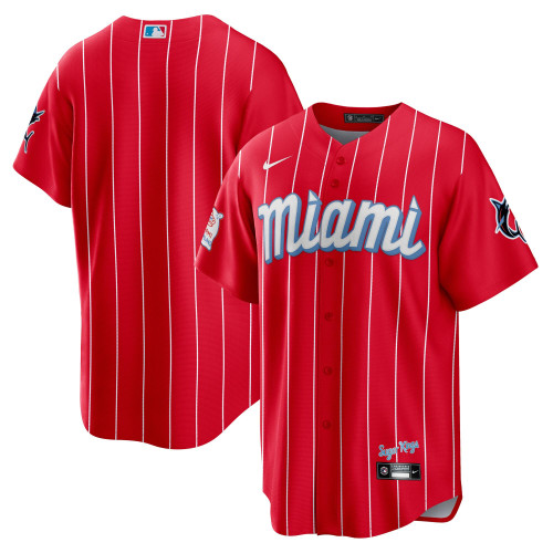 Miami Marlins Nike Replica Replica City Connect Replica Jersey - Red