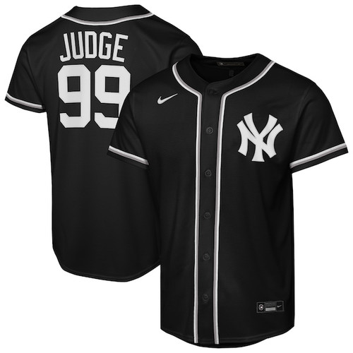 Youth New York Yankees Aaron Judge Nike Black Fashion Replica Player Jersey