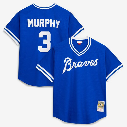 Men's Atlanta Braves Dale Murphy Mitchell & Ness Royal  Batting Practice Jersey