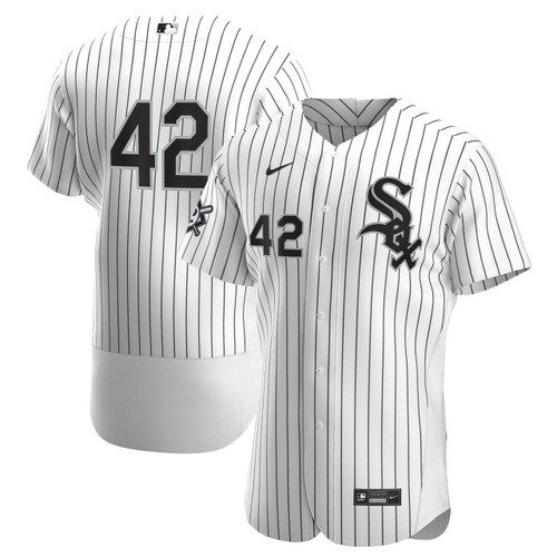 MenS Chicago White Sox White/Black Home Jackie Robinson Day Baseball Jersey Mlb Baseball Jersey1087