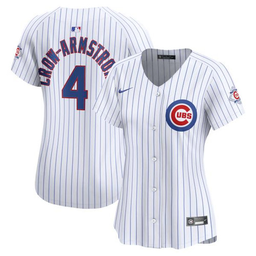 Women's Chicago Cubs Pete Crow-Armstrong Nike White 150th Anniversary Limited Jersey