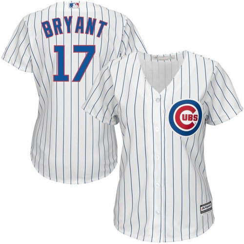 Kris Bryant Chicago Cubs Majestic Womens Cool Base Player Jersey Jersey White 2021