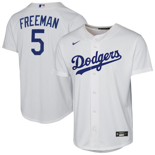 Youth Los Angeles Dodgers Freddie Freeman Nike White Home Replica Player Jersey