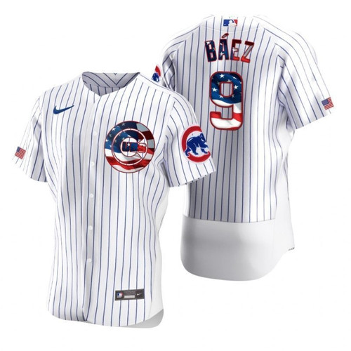 Chicago Cubs Javier B?Ez 9 2021 Mlb White Jersey